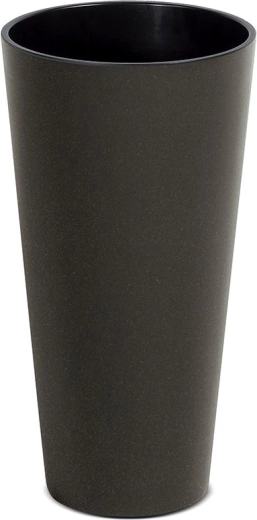 Cache-pot Tubus Slim Eco Wood avec insert 30 cm – couleur café