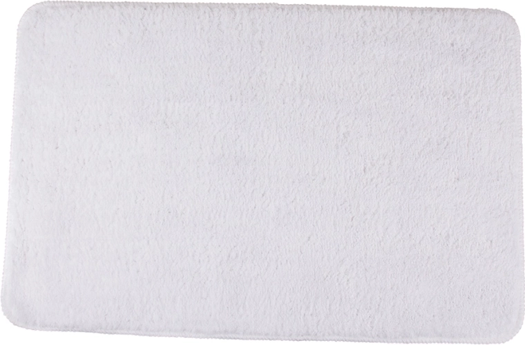 Weißer Badvorleger 45 × 70 cm