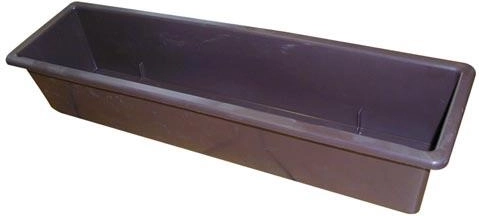Plastischer Blumenkasten 60 cm braun