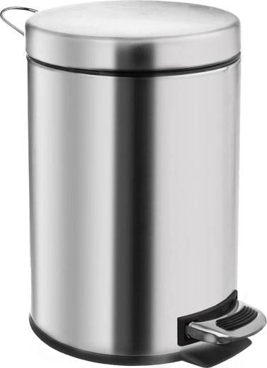 Stainless steel pedal trash can 12 l