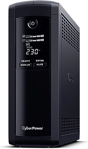 Onduleur UPS CYBERPOWER VP1600ELCD-FR 1600 VA / 960 W avec LCD et AVR, 5 prises FR