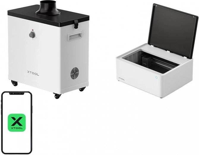 Graveur laser et plotter de découpe 2-en-1 xTool M1 10W – kit de base avec purificateur de fumée