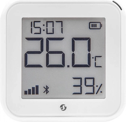 Capteur intelligent de température et d'humidité Shelly H&T Gen3 blanc