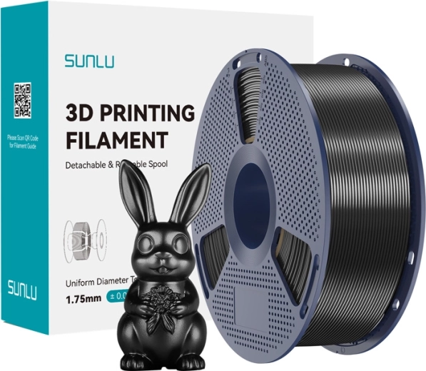 Sunlu PLA+ Silk filament zwart