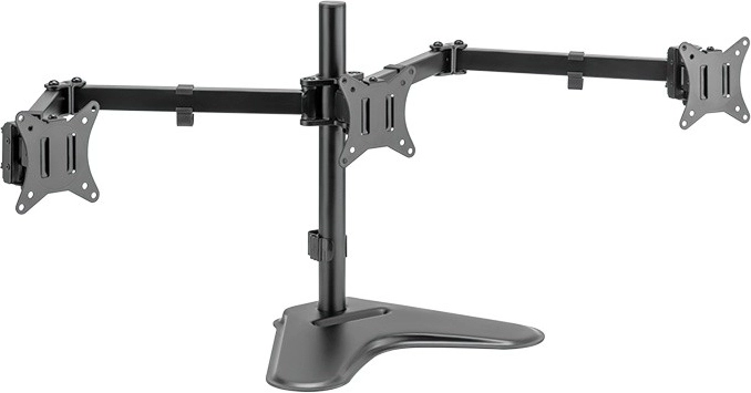 Bureauhouder voor drie monitoren 17–27" (max. 7 kg per arm)