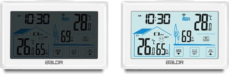 LCD rétroéclairé lumineux et grands chiffres