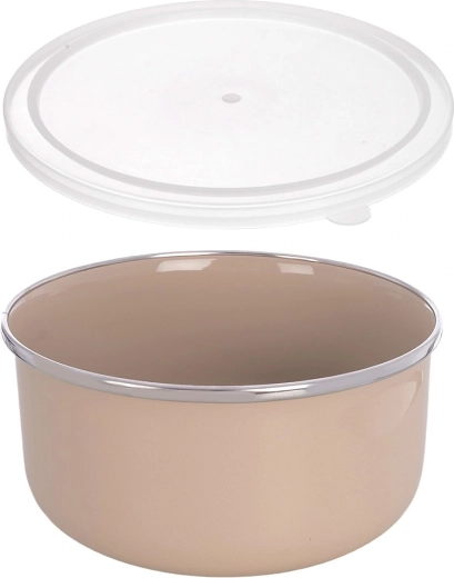 Acier émaillé résistant avec bord en inox