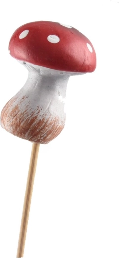 Ceramic decorative mushroom plant stake 6 cm