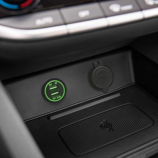 Inbouw dubbele USB-aansluiting voor auto