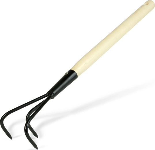 Handgrubber für den Garten mit Holzgriff, 50 cm