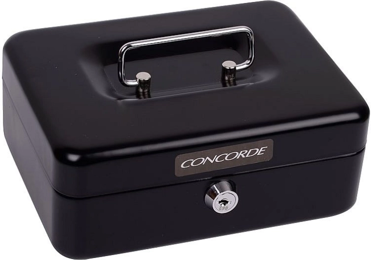 Metal cash box CONCORDE 22 black