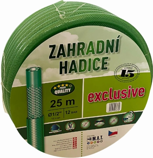 Tuinslang 1/2" 25 m transparant groen