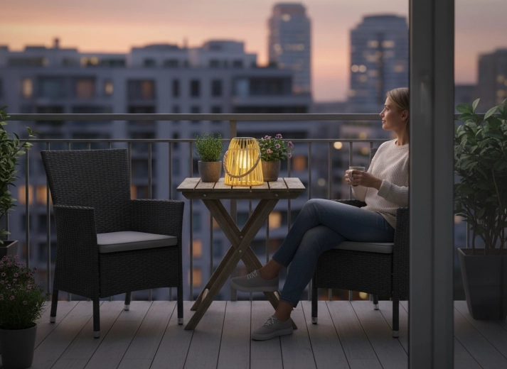 Cordless light thanks to solar power