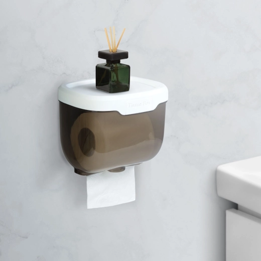 Wandhouder voor toiletpapier met plankje