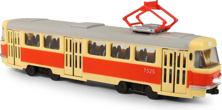 Tram die haltes omroept