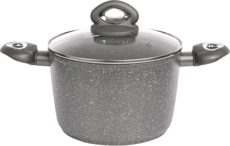 Kookpan Valdinox Rock 24 cm met deksel 6 l