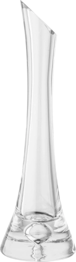 Glass Vase with Drop, 25 cm