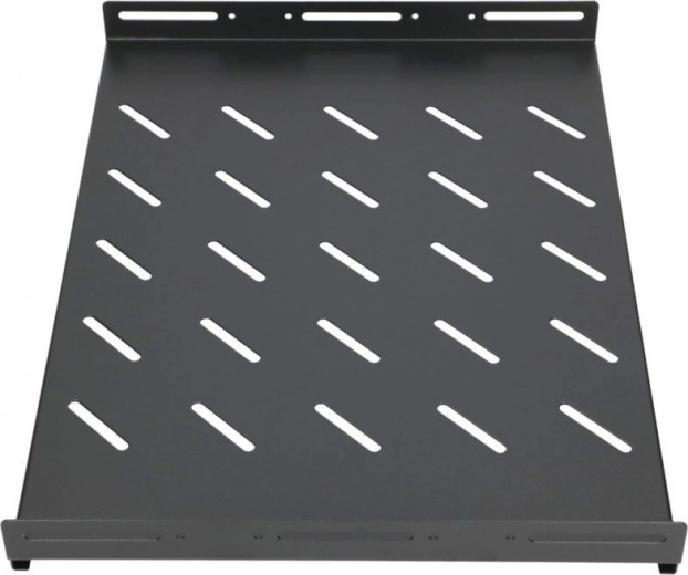 1U-Rackboden 350 mm für 19"-Schränke mit 600 mm Tiefe – Schwarz