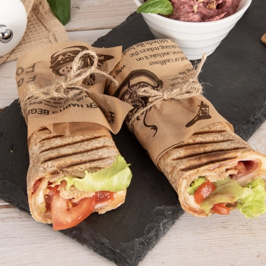 Motif journal pour un look street-food moderne