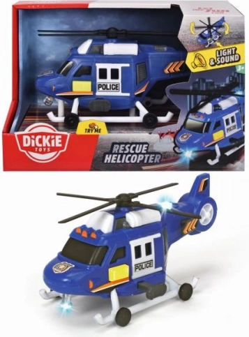 Police helicopter with lights and sounds 18 cm