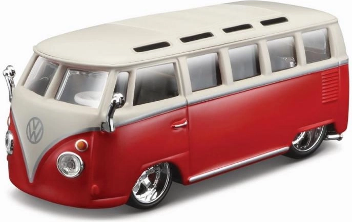 Bburago plus Volkswagen Van Samba red
