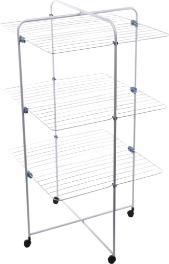 Gimi Linear 3 tower clothes drying rack with wheels