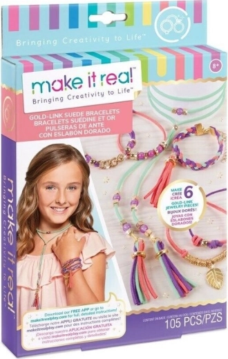 Make It Real golden bracelets and necklaces