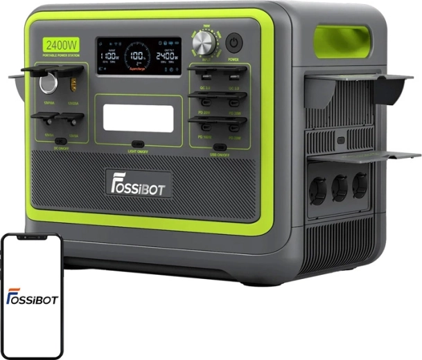 Station d’alimentation portable FossiBOT F2400 2400 W verte
