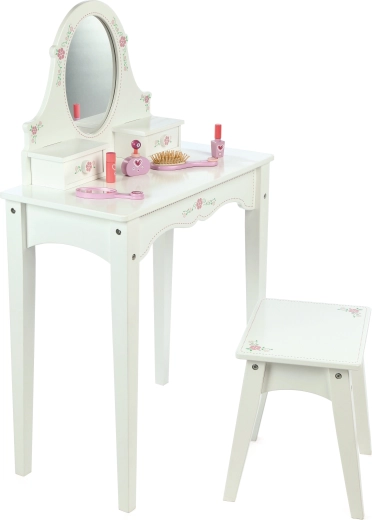 Tidlo wooden vanity table, white