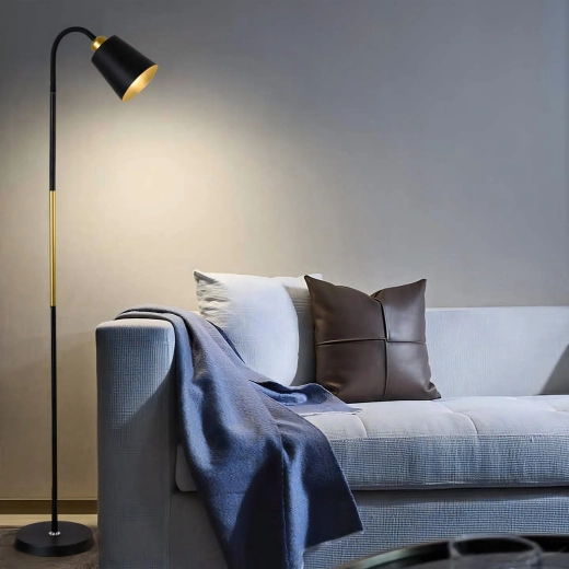 Loft-Design in Schwarz und Gold