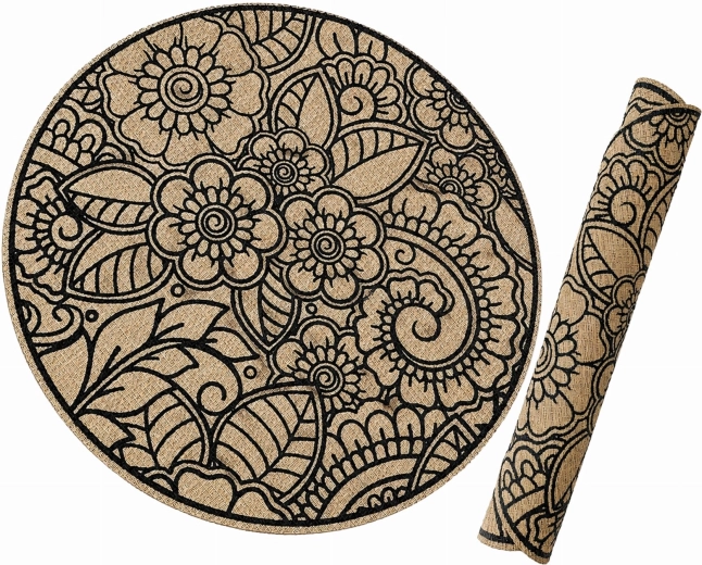 Rundes Boho-Tischset 38 cm – 1 Stück