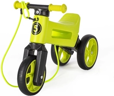 Funny Wheels Rider SuperSport 2-in-1 Balance Bike with Strap – Green