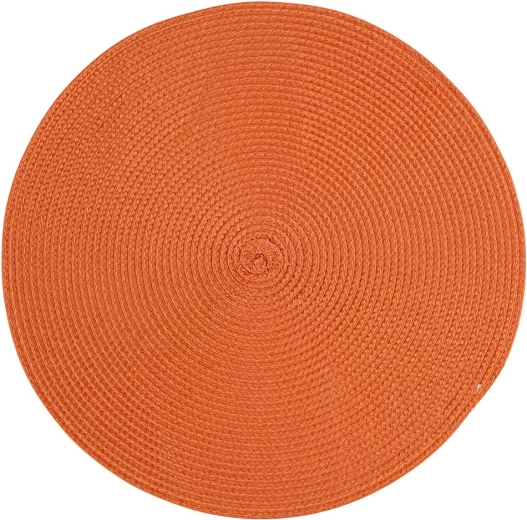Runde Polypropylen-Platzmatte in Terrakotta, 38 cm