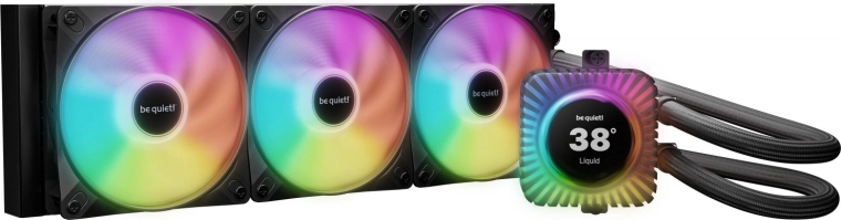 All-in-one CPU-waterkoeling Light loop io lcd 360 mm zwart