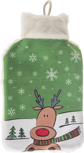 Bouillotte avec housse en polyester – renne 1,6 l