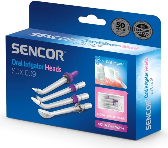 Embouts de rechange SENCOR pour hydropulseur SOI 3x