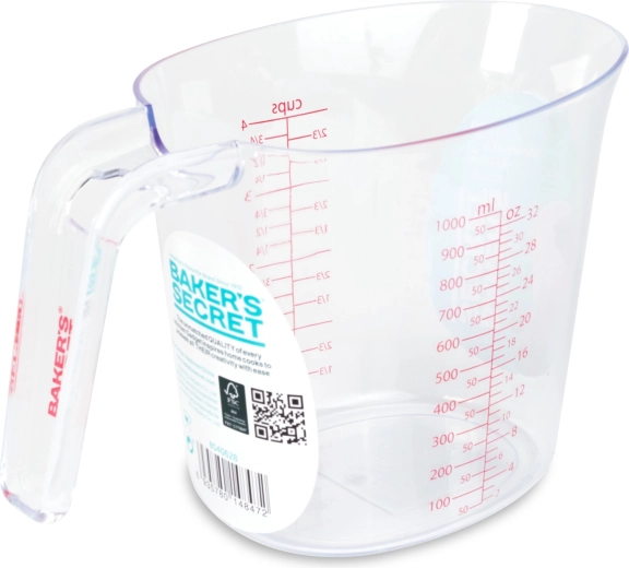 Baker's Secret Messbecher 1000 ml transparent