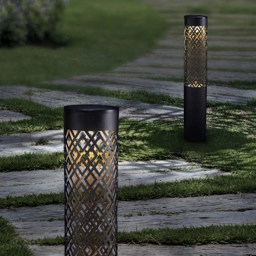 Solare Garten-Steckleuchten 71 cm – dekorative Fackel, 2 Stk.