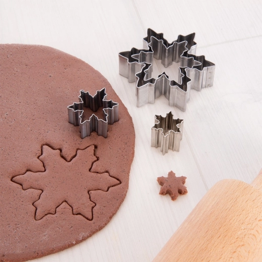 Clean and precise snowflake shapes
