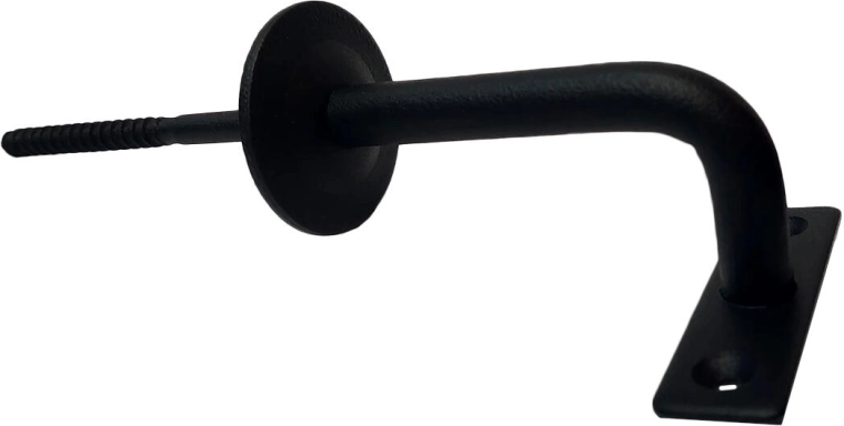 Halter für Handlauf des Treppengeländers Klassik – schwarzes Metall