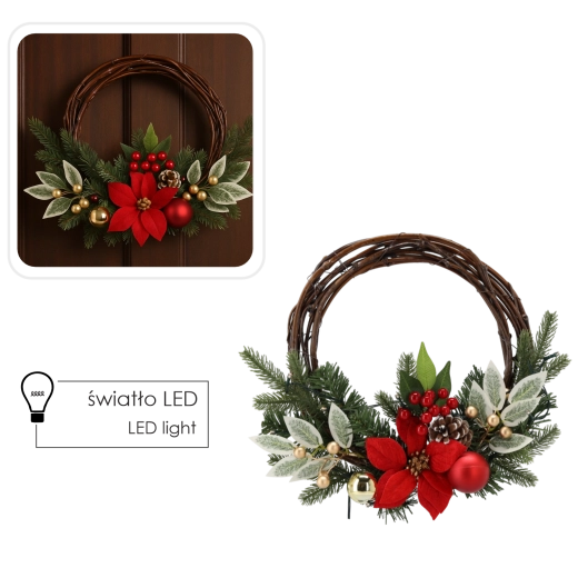 Stilvolles rot‑goldenes Design