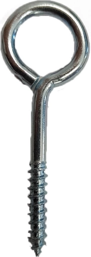Gesloten oog met draad 25 × 10 × 3 mm, verzinkt (400 stuks)