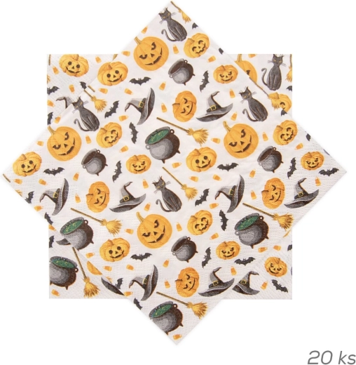 Halloween paper napkins 33 × 33 cm, 20 pcs