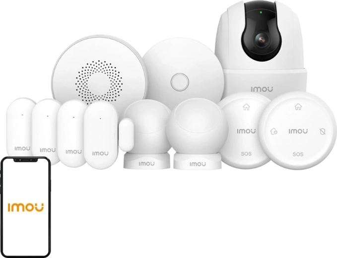 Kit d’alarme domestique IMOU avec caméra Ranger 2C