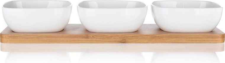 Combinaison élégante de porcelaine et de bambou