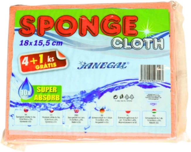 Sponsdoeken 4+1 gratis