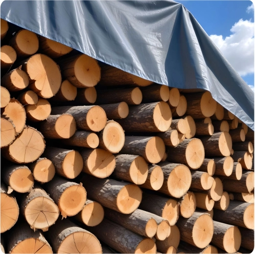 100% waterdichte bescherming voor hout, machines en lading