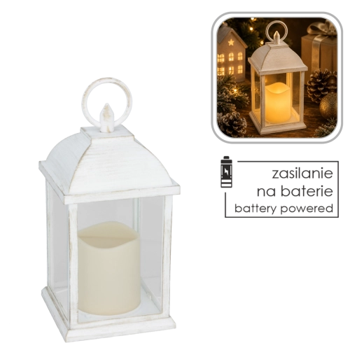 Lumière LED blanc chaud clignotante