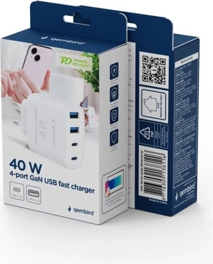 Snel opladen tot 40 W (USB PD + QC 3.0)
