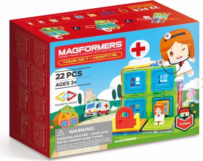 Magformers Town: Hospital - 22 pieces